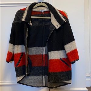 Waverly Grey Wool Cape